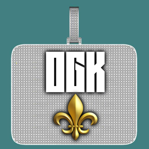 CUSTOM LETTER NECKLACE 3D BIG SQUARE