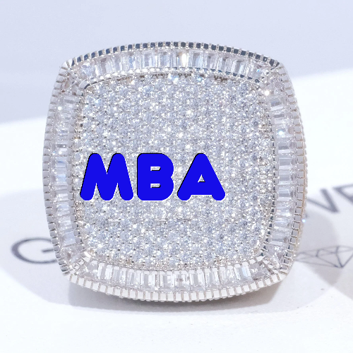 CUSTOM LETTER 3D ICED RING