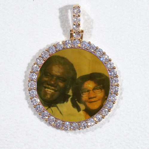 3D CIRCLE CUSTOM PICTURE PENDANT SMALL SIZE