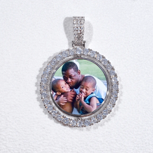 3D Spinning 2-Faced Custom Picture Pendant
