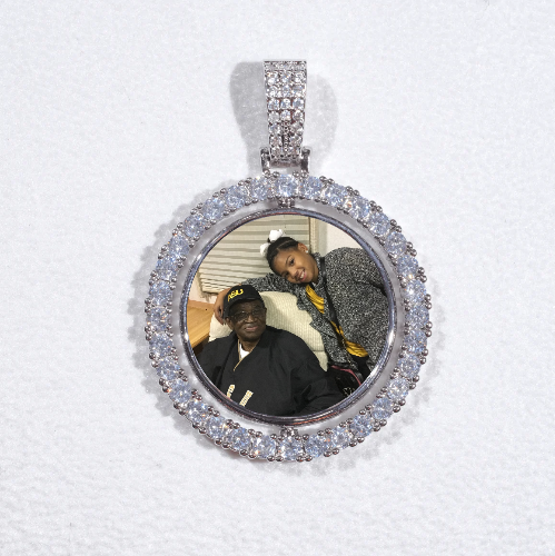 3D Spinning 2-Faced Custom Picture Pendant