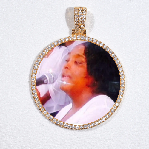 MEDIUM 3D CIRCLE CUSTOM PICTURE PENDANT