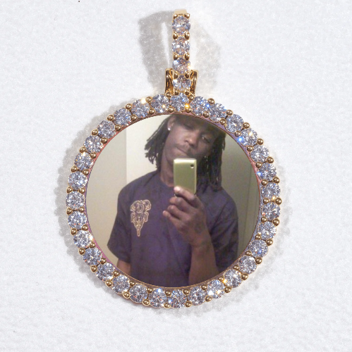 3D CIRCLE CUSTOM PICTURE PENDANT SMALL SIZE