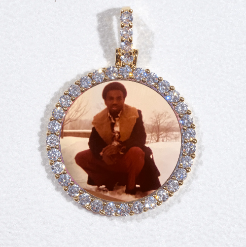 3D CIRCLE CUSTOM PICTURE PENDANT SMALL SIZE