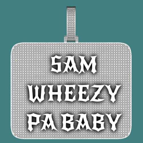 CUSTOM LETTER NECKLACE 3D BIG SQUARE