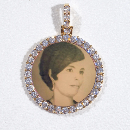 3D CIRCLE CUSTOM PICTURE PENDANT SMALL SIZE