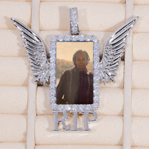 RIP WING 3D CUSTOM PICTURE PENDANT