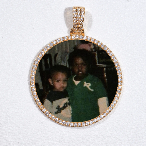 MEDIUM 3D CIRCLE CUSTOM PICTURE PENDANT