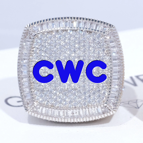 CUSTOM LETTER 3D ICED RING