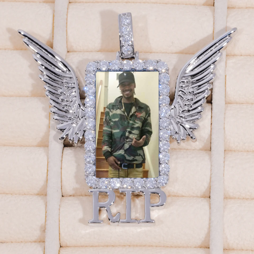 RIP WING 3D CUSTOM PICTURE PENDANT