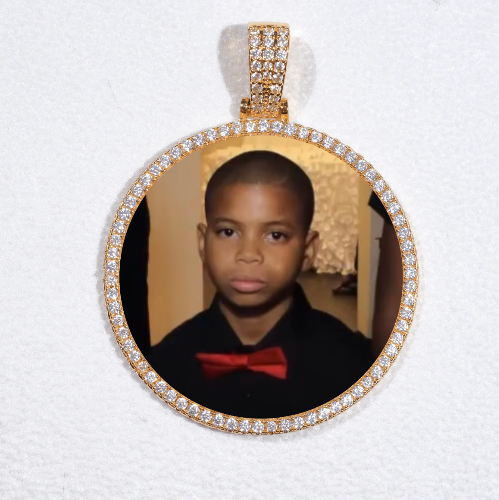 MEDIUM 3D CIRCLE CUSTOM PICTURE PENDANT