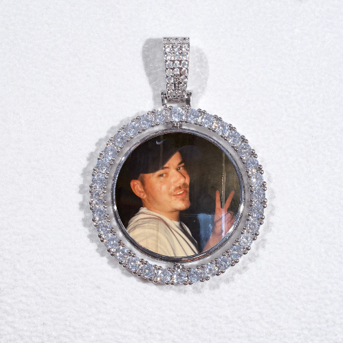 3D Spinning 2-Faced Custom Picture Pendant