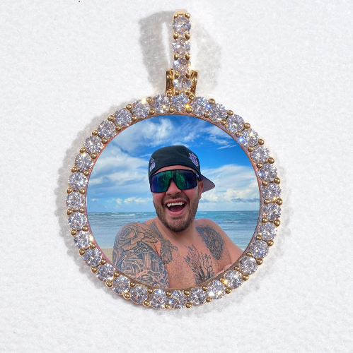 3D CIRCLE CUSTOM PICTURE PENDANT SMALL SIZE