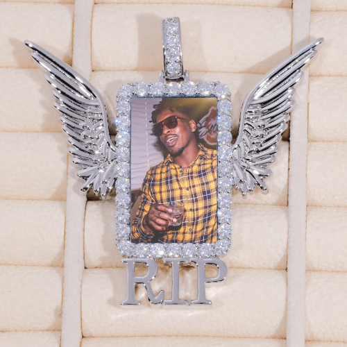 RIP WING 3D CUSTOM PICTURE PENDANT