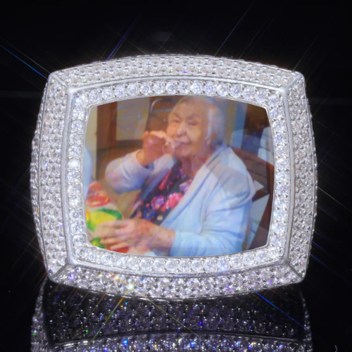 3D CUSTOM PICTURE ICED RING