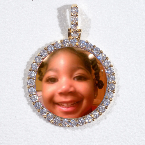3D CIRCLE CUSTOM PICTURE PENDANT SMALL SIZE