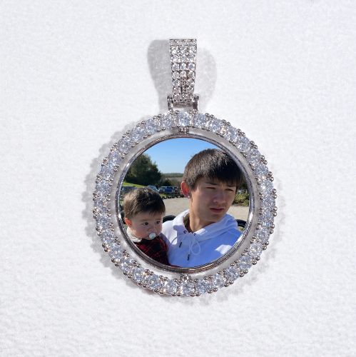 3D Spinning 2-Faced Custom Picture Pendant