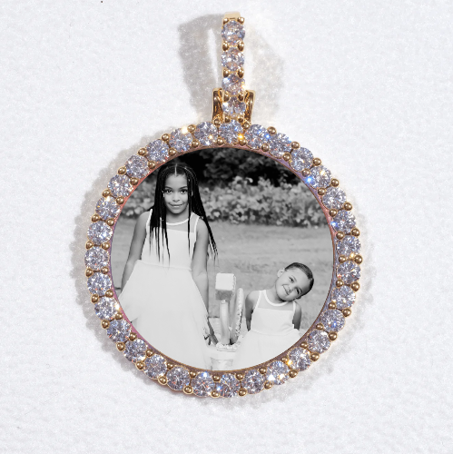 3D CIRCLE CUSTOM PICTURE PENDANT SMALL SIZE