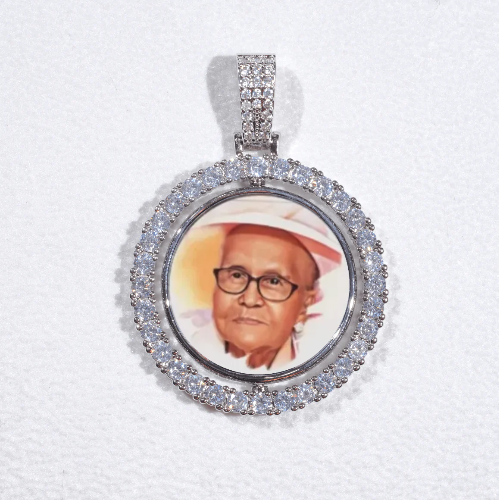 3D Spinning 2-Faced Custom Picture Pendant