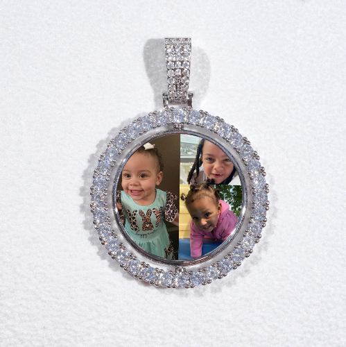 3D Spinning 2-Faced Custom Picture Pendant