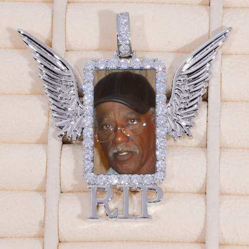 RIP WING 3D CUSTOM PICTURE PENDANT