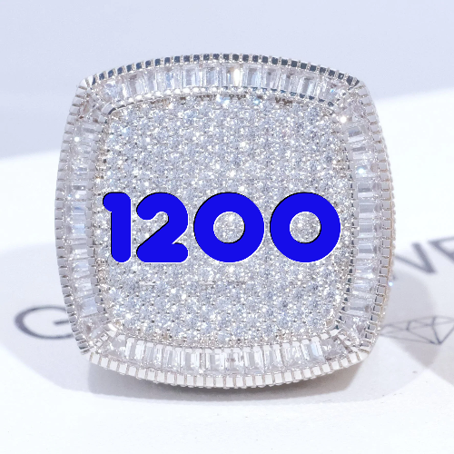 CUSTOM LETTER 3D ICED RING