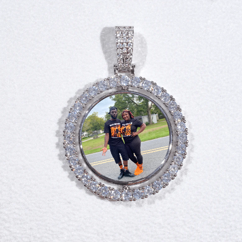 3D Spinning 2-Faced Custom Picture Pendant