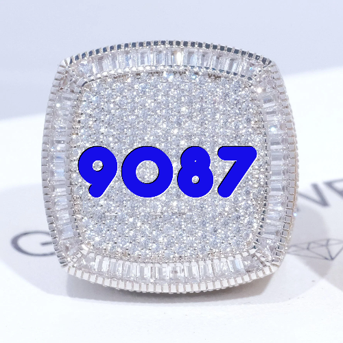 CUSTOM LETTER 3D ICED RING