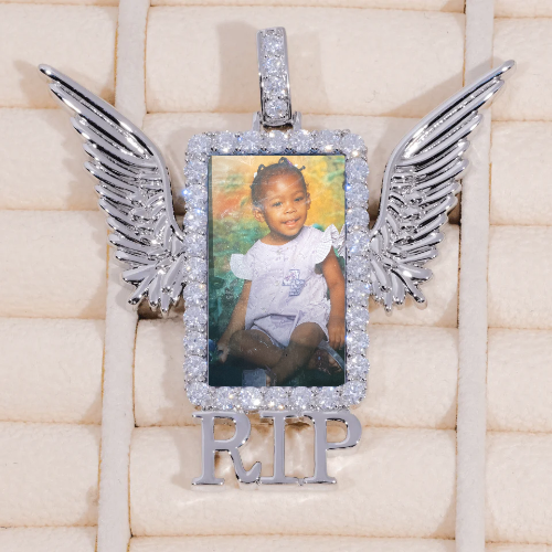 RIP WING 3D CUSTOM PICTURE PENDANT