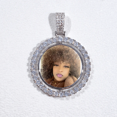 3D Spinning 2-Faced Custom Picture Pendant