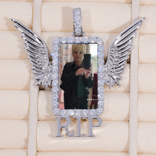RIP WING 3D CUSTOM PICTURE PENDANT
