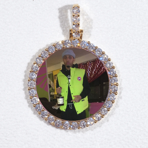 3D CIRCLE CUSTOM PICTURE PENDANT SMALL SIZE