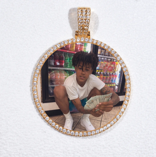MEDIUM 3D CIRCLE CUSTOM PICTURE PENDANT