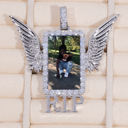 RIP WING 3D CUSTOM PICTURE PENDANT