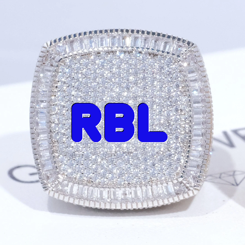 CUSTOM LETTER 3D ICED RING