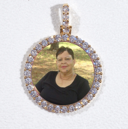 3D CIRCLE CUSTOM PICTURE PENDANT SMALL SIZE