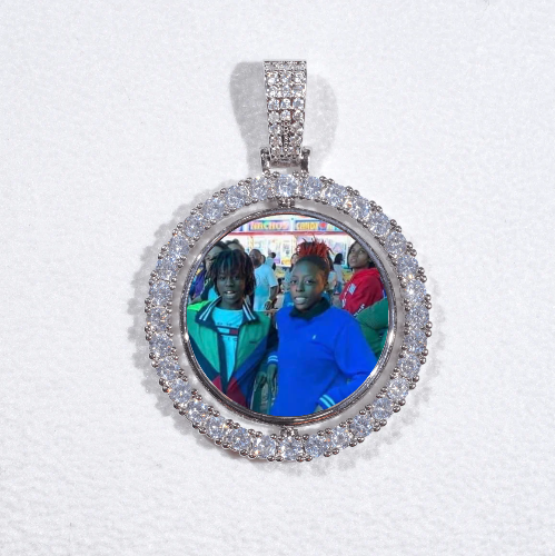 3D Spinning 2-Faced Custom Picture Pendant