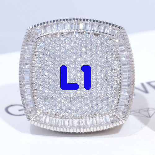CUSTOM LETTER 3D ICED RING