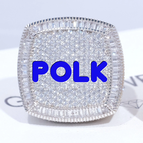 CUSTOM LETTER 3D ICED RING