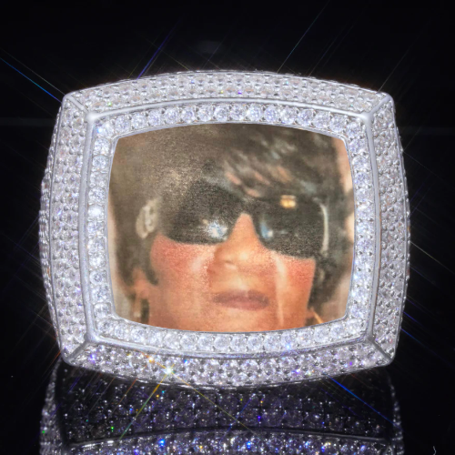 3D CUSTOM PICTURE ICED RING