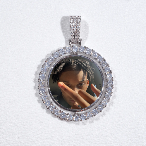 3D Spinning 2-Faced Custom Picture Pendant
