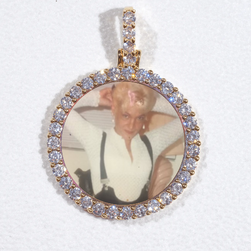 3D CIRCLE CUSTOM PICTURE PENDANT SMALL SIZE