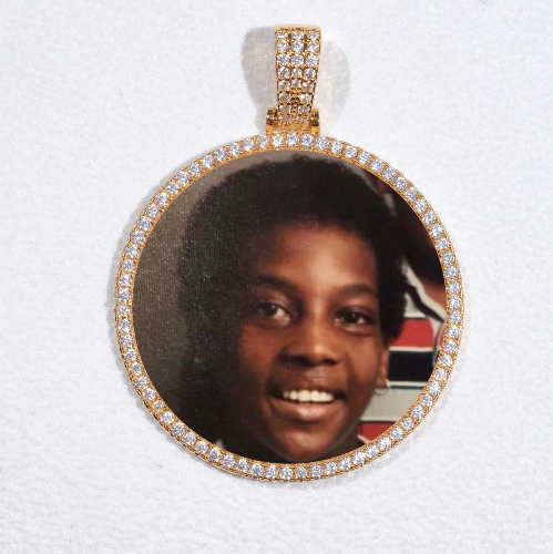 MEDIUM 3D CIRCLE CUSTOM PICTURE PENDANT