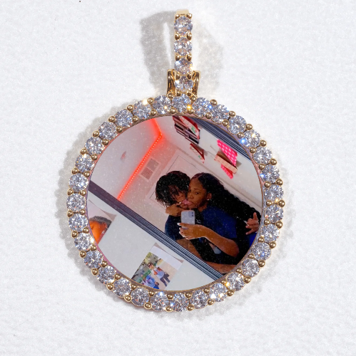 3D CIRCLE CUSTOM PICTURE PENDANT SMALL SIZE