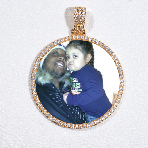 MEDIUM 3D CIRCLE CUSTOM PICTURE PENDANT
