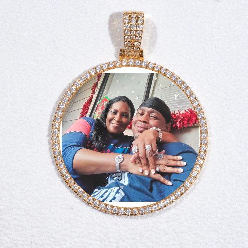 MEDIUM 3D CIRCLE CUSTOM PICTURE PENDANT