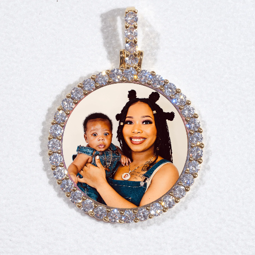 3D CIRCLE CUSTOM PICTURE PENDANT SMALL SIZE