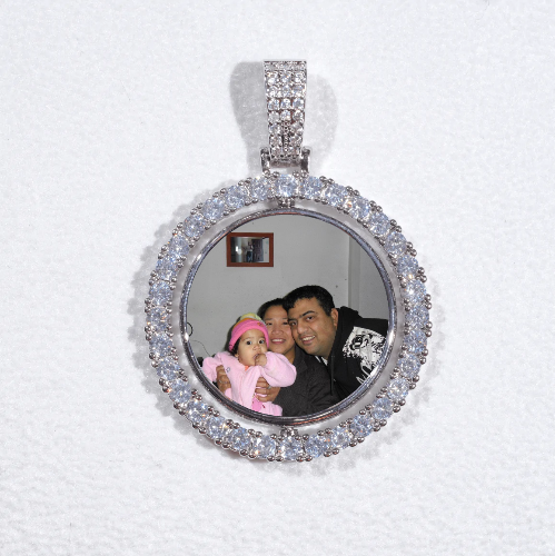 3D Spinning 2-Faced Custom Picture Pendant