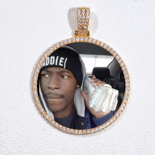 MEDIUM 3D CIRCLE CUSTOM PICTURE PENDANT