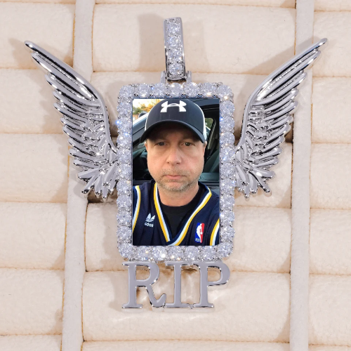 RIP WING 3D CUSTOM PICTURE PENDANT